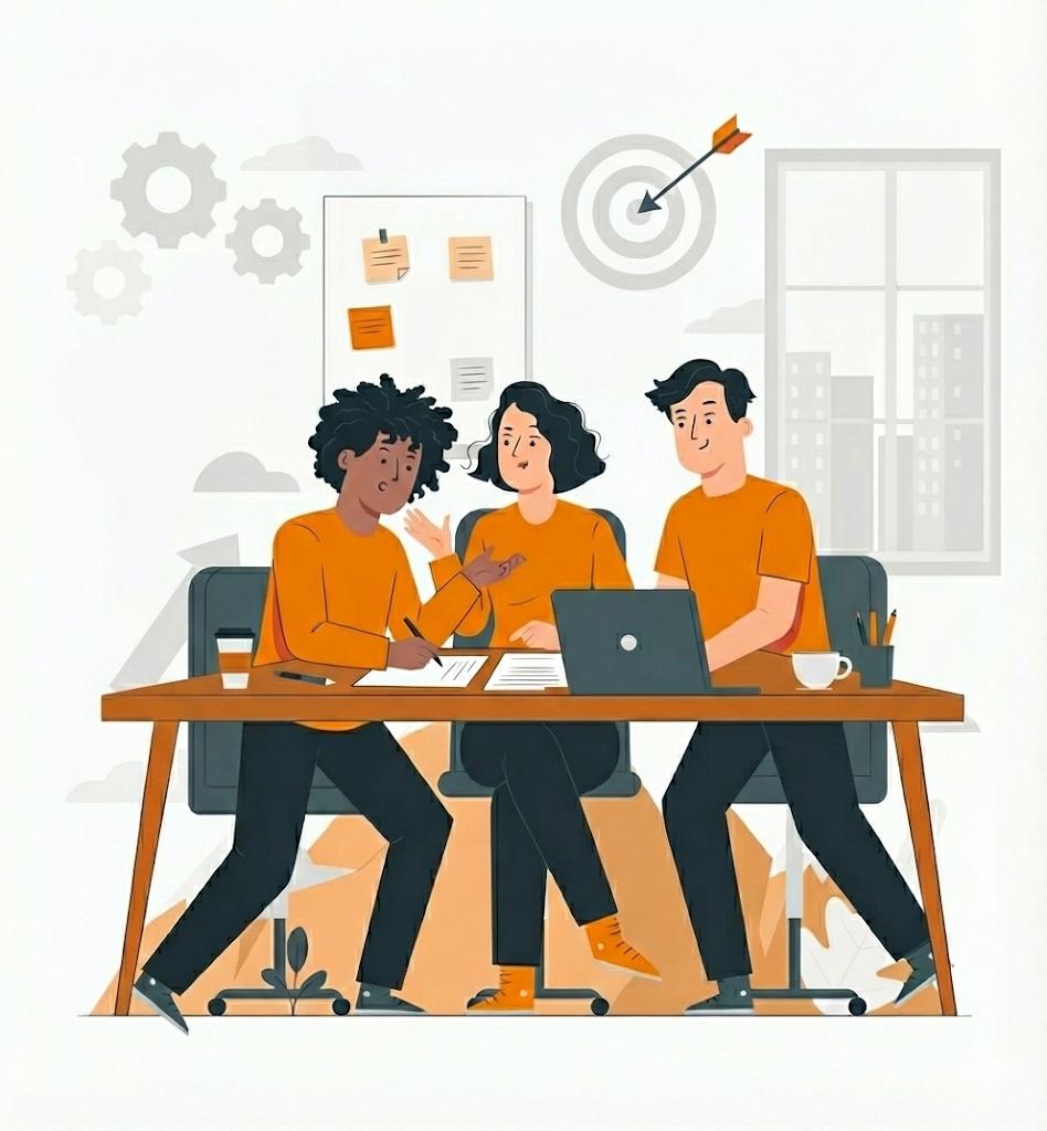 Pöydän äärellä sovittelua